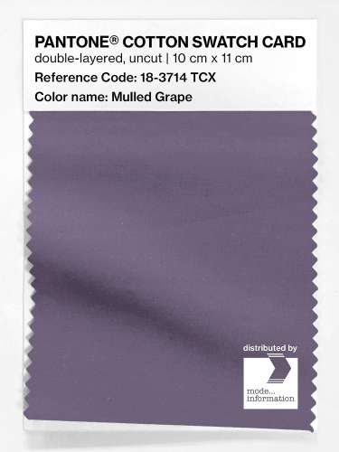 Artikelbild des Artikels “PANTONE® COTTON SWATCH CARD 18-3714 TCX Mulled Grape “