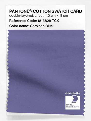 Artikelbild des Artikels “PANTONE® COTTON SWATCH CARD 18-3828 TCX Corsican Blue “