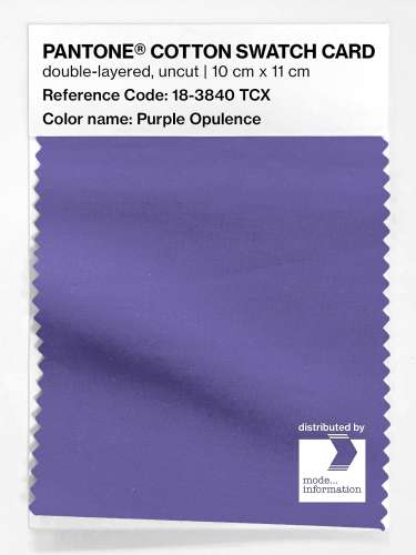 Artikelbild des Artikels “PANTONE® COTTON SWATCH CARD 18-3840 TCX Purple Opulence “