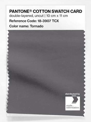 PANTONE® COTTON SWATCH CARD 18-3907 TCX Tornado