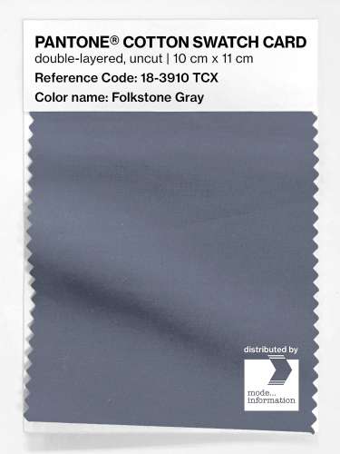 Artikelbild des Artikels “PANTONE® COTTON SWATCH CARD 18-3910 TCX Folkstone Gray “