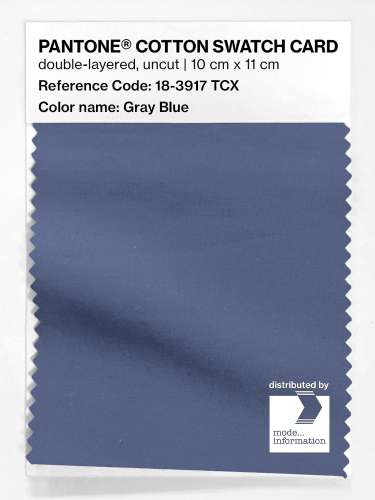 Artikelbild des Artikels “PANTONE® COTTON SWATCH CARD 18-3917 TCX Gray Blue “