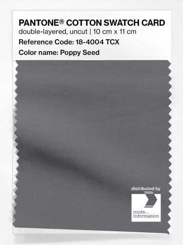 Product image of the product “PANTONE® COTTON SWATCH CARD 18-4004 TCX Poppy Seed ”