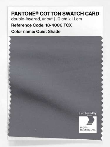 PANTONE® COTTON SWATCH CARD 18-4006 TCX Quiet Shade