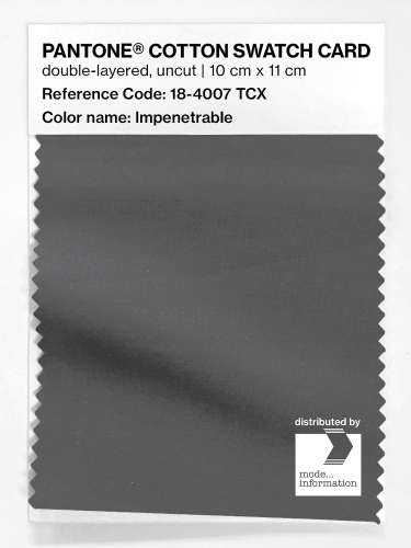 Artikelbild des Artikels “PANTONE® COTTON SWATCH CARD 18-4007 TCX Impenetrable “