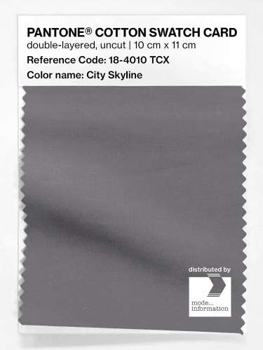 PANTONE® COTTON SWATCH CARD 18-4010 TCX City Skyline