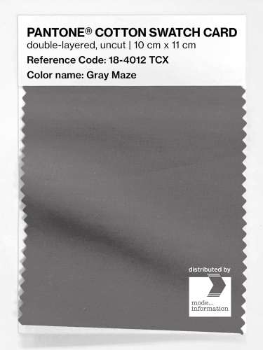 Artikelbild des Artikels “PANTONE® COTTON SWATCH CARD 18-4012 TCX Gray Maze “