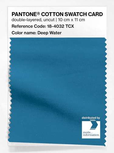 Product image of the product “PANTONE® COTTON SWATCH CARD 18-4032 TCX Deep Water ”