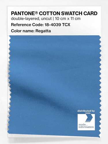 PANTONE® COTTON SWATCH CARD 18-4039 TCX Regatta