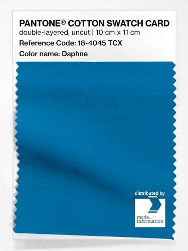 PANTONE® COTTON SWATCH CARD 18-4045 TCX Daphne