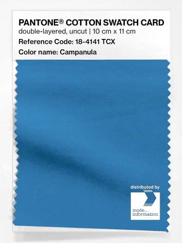 Product image of the product “PANTONE® COTTON SWATCH CARD 18-4141 TCX Campanula ”