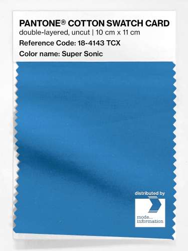 Artikelbild des Artikels “PANTONE® COTTON SWATCH CARD 18-4143 TCX Super Sonic “