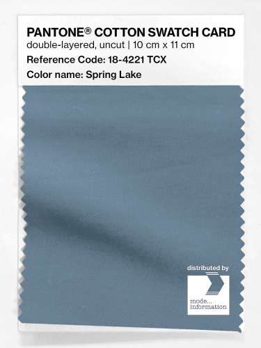 Artikelbild des Artikels “PANTONE® COTTON SWATCH CARD 18-4221 TCX Spring Lake “