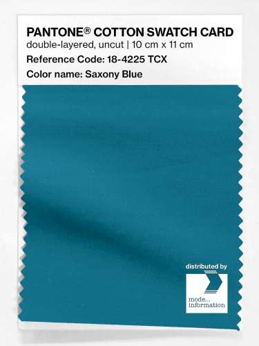 Artikelbild des Artikels “PANTONE® COTTON SWATCH CARD 18-4225 TCX Saxony Blue “