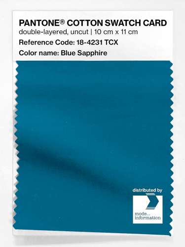Artikelbild des Artikels “PANTONE® COTTON SWATCH CARD 18-4231 TCX Blue Sapphire “