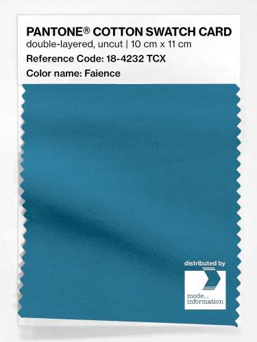 Artikelbild des Artikels “PANTONE® COTTON SWATCH CARD 18-4232 TCX Faience “