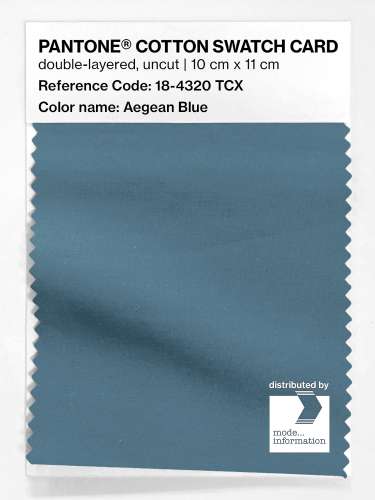 Artikelbild des Artikels “PANTONE® COTTON SWATCH CARD 18-4320 TCX Aegean Blue “