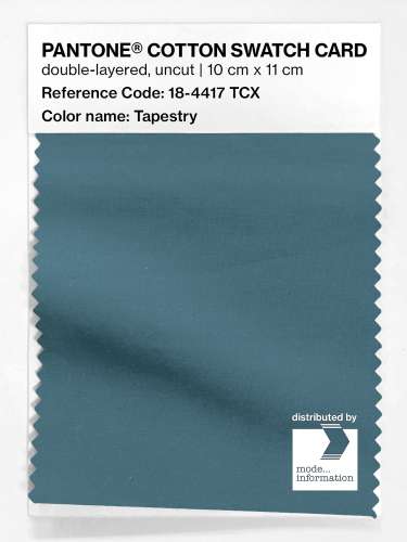 PANTONE® COTTON SWATCH CARD 18-4417 TCX Tapestry