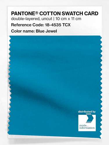 Artikelbild des Artikels “PANTONE® COTTON SWATCH CARD 18-4535 TCX Blue Jewel “