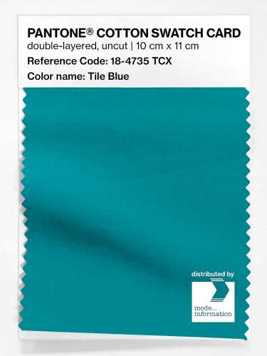 Artikelbild des Artikels “PANTONE® COTTON SWATCH CARD 18-4735 TCX Tile Blue “