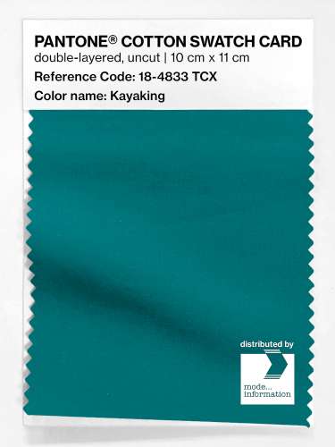 PANTONE® COTTON SWATCH CARD 18-4833 TCX Kayaking