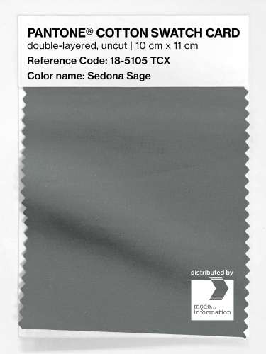 Artikelbild des Artikels “PANTONE® COTTON SWATCH CARD 18-5105 TCX Sedona Sage “