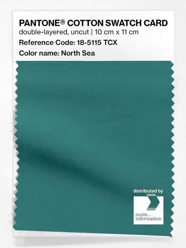 Artikelbild des Artikels “PANTONE® COTTON SWATCH CARD 18-5115 TCX North Sea “