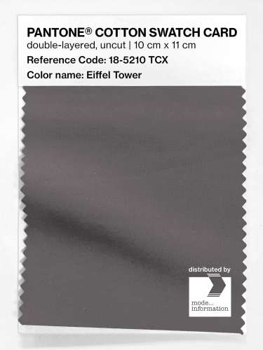 Product image of the product “PANTONE® COTTON SWATCH CARD 18-5210 TCX Eiffel Tower ”