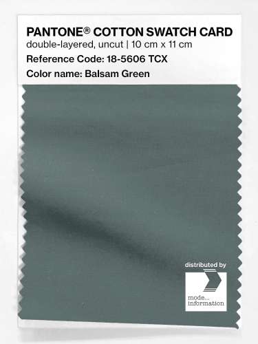 Artikelbild des Artikels “PANTONE® COTTON SWATCH CARD 18-5606 TCX Balsam Green “