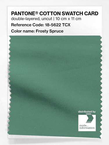 Artikelbild des Artikels “PANTONE® COTTON SWATCH CARD 18-5622 TCX Frosty Spruce “