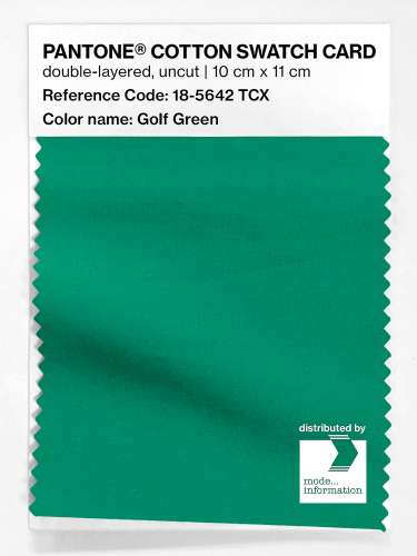 Artikelbild des Artikels “PANTONE® COTTON SWATCH CARD 18-5642 TCX Golf Green “