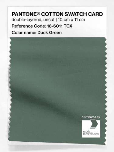 Artikelbild des Artikels “PANTONE® COTTON SWATCH CARD 18-6011 TCX Duck Green “
