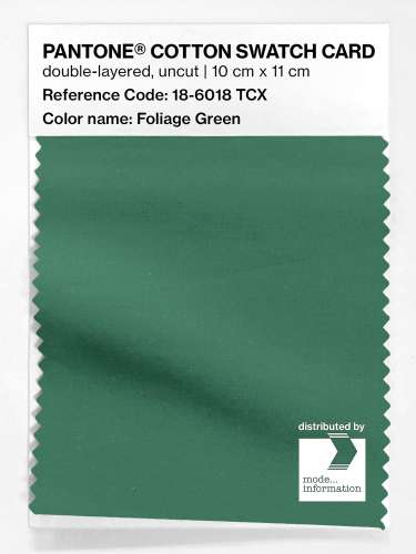 Artikelbild des Artikels “PANTONE® COTTON SWATCH CARD 18-6018 TCX Foliage Green “