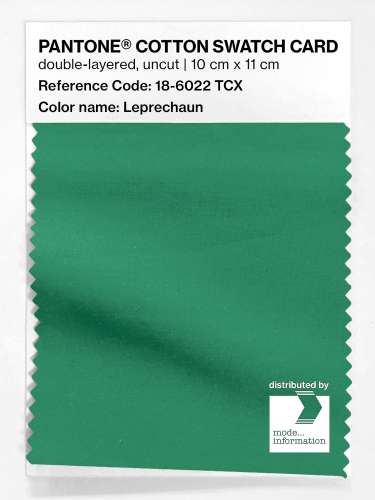 Artikelbild des Artikels “PANTONE® COTTON SWATCH CARD 18-6022 TCX Leprechaun “