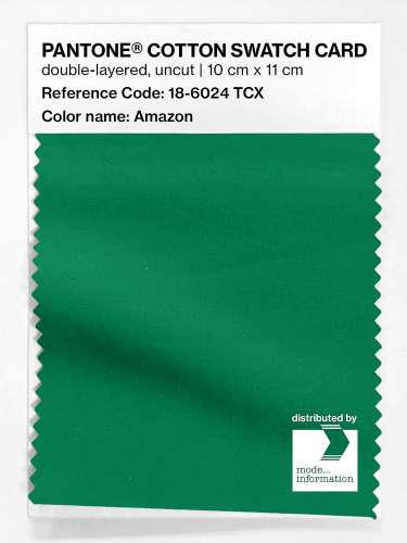 Artikelbild des Artikels “PANTONE® COTTON SWATCH CARD 18-6024 TCX Amazon “