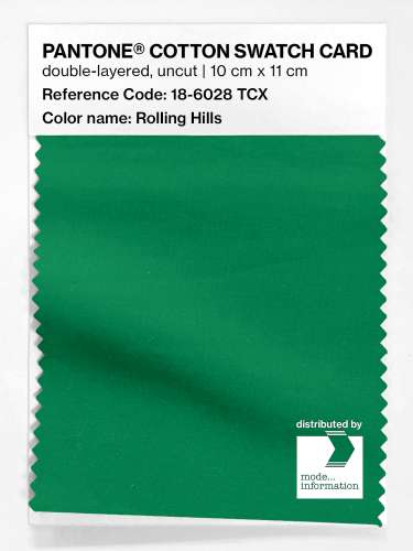 Artikelbild des Artikels “PANTONE® COTTON SWATCH CARD 18-6028 TCX Rolling Hills “