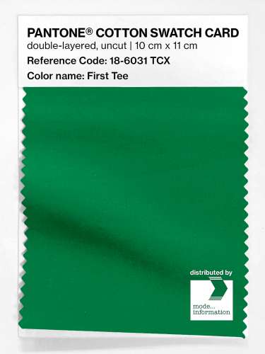 Artikelbild des Artikels “PANTONE® COTTON SWATCH CARD 18-6031 TCX First Tee “