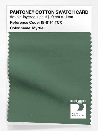 Artikelbild des Artikels “PANTONE® COTTON SWATCH CARD 18-6114 TCX Myrtle “