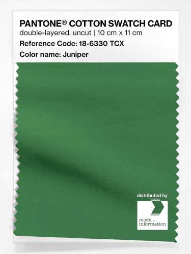 Artikelbild des Artikels “PANTONE® COTTON SWATCH CARD 18-6330 TCX Juniper “