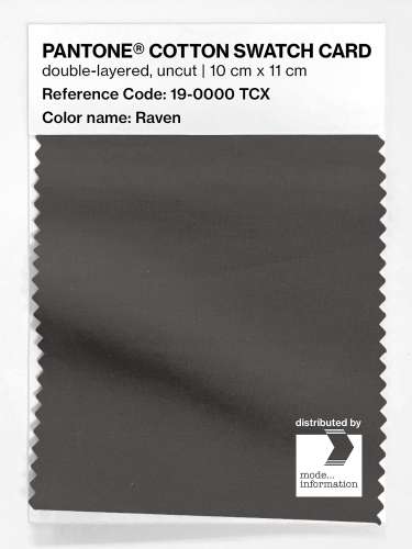 Artikelbild des Artikels “PANTONE® COTTON SWATCH CARD 19-0000 TCX Raven “