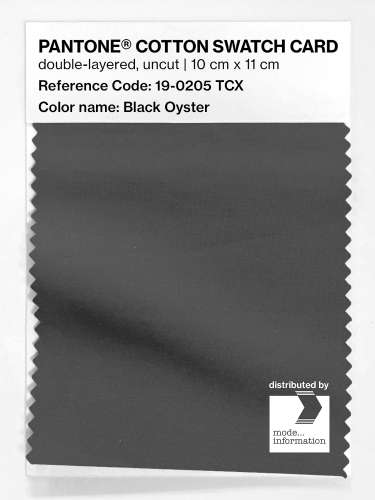 Artikelbild des Artikels “PANTONE® COTTON SWATCH CARD 19-0205 TCX Black Oyster “