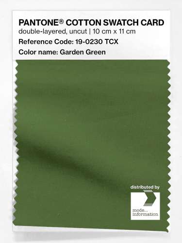 Artikelbild des Artikels “PANTONE® COTTON SWATCH CARD 19-0230 TCX Garden Green “