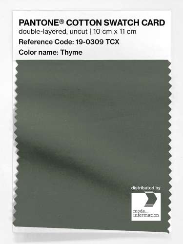 Artikelbild des Artikels “PANTONE® COTTON SWATCH CARD 19-0309 TCX Thyme “