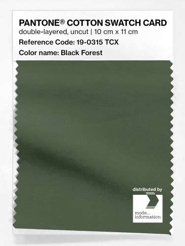 Artikelbild des Artikels “PANTONE® COTTON SWATCH CARD 19-0315 TCX Black Forest “