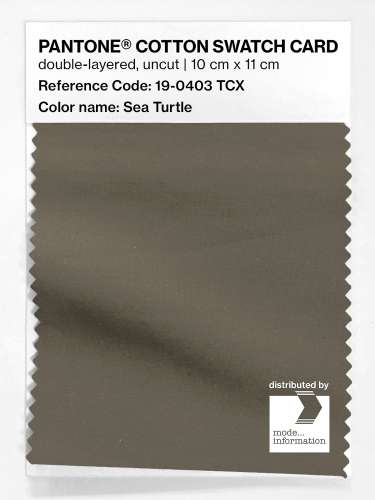Artikelbild des Artikels “PANTONE® COTTON SWATCH CARD 19-0403 TCX Sea Turtle “