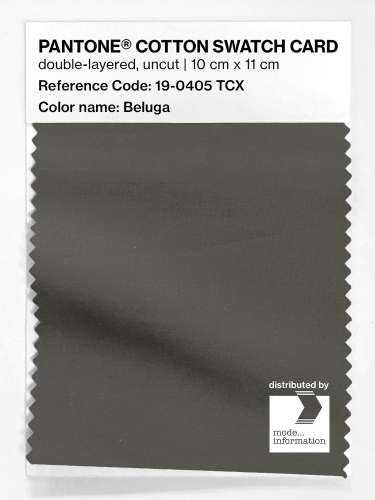 Artikelbild des Artikels “PANTONE® COTTON SWATCH CARD 19-0405 TCX Beluga “