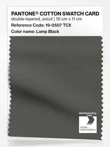 Artikelbild des Artikels “PANTONE® COTTON SWATCH CARD 19-0507 TCX Lamp Black “