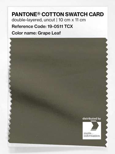 Artikelbild des Artikels “PANTONE® COTTON SWATCH CARD 19-0511 TCX Grape Leaf “