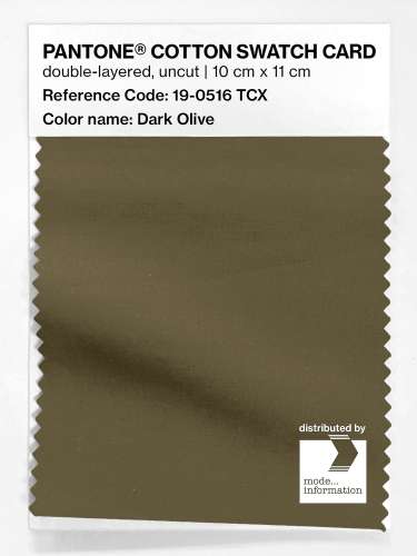 Artikelbild des Artikels “PANTONE® COTTON SWATCH CARD 19-0516 TCX Dark Olive “