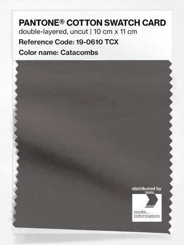 Artikelbild des Artikels “PANTONE® COTTON SWATCH CARD 19-0610 TCX Catacombs “